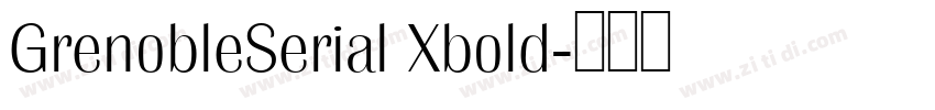 GrenobleSerial Xbold字体转换